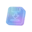Save icon representing prompt template library